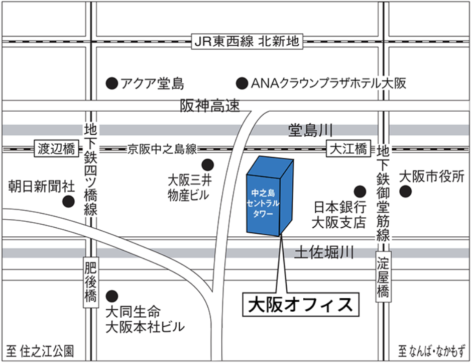 大阪オフィス地図